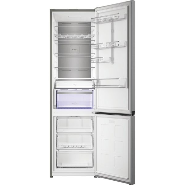 Hotpoint Fridge Freezer Freestanding HPK 26414 XP7UKE ARC 764 Manhattan Gray 2 doors Frontal open