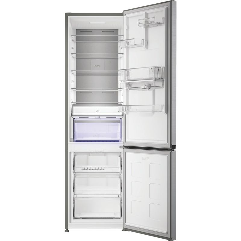 Hotpoint-Fridge-Freezer-Freestanding-HPK-26412W-XP5UK-ARC-764-Manhattan-Gray-2-doors-Frontal-open