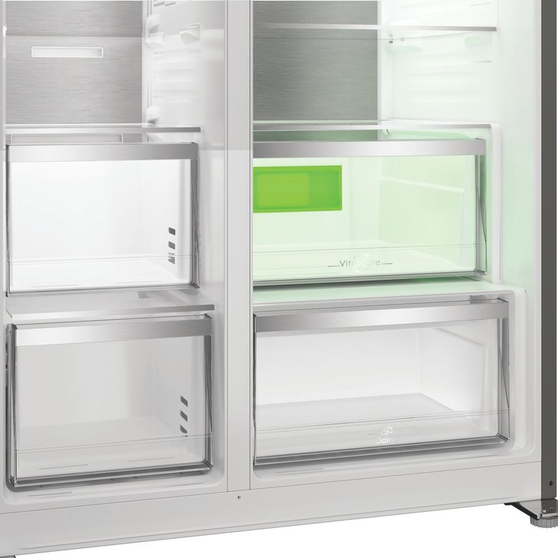 Hotpoint Side-by-Side Freestanding HPG2 9643IB XR4UK ARC 764 Manhattan Gray Drawer