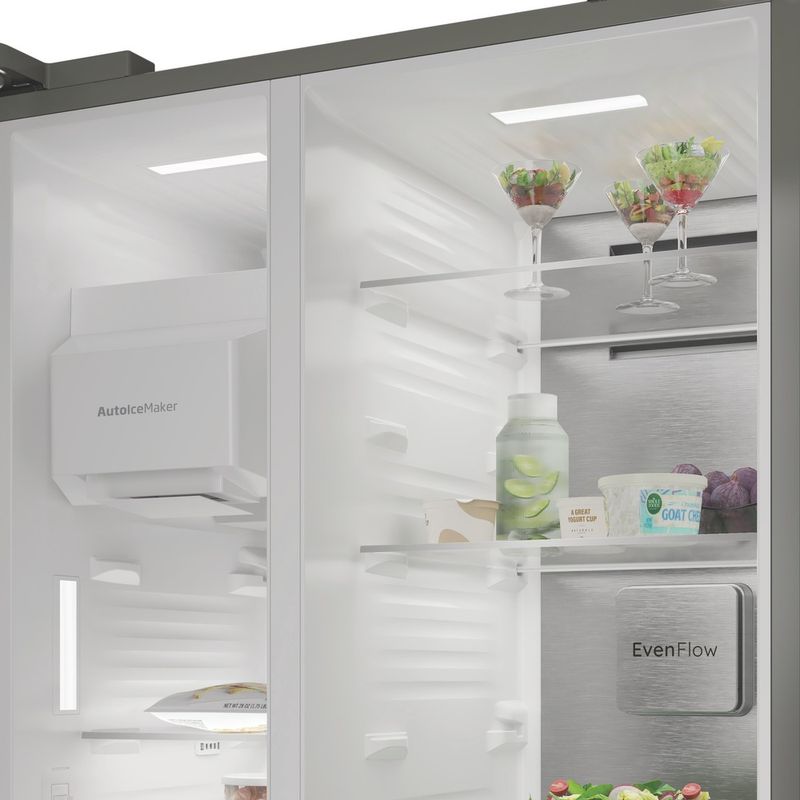 Hotpoint Side-by-Side Freestanding HPG2 9643IB XR4UK ARC 764 Manhattan Gray Lifestyle perspective