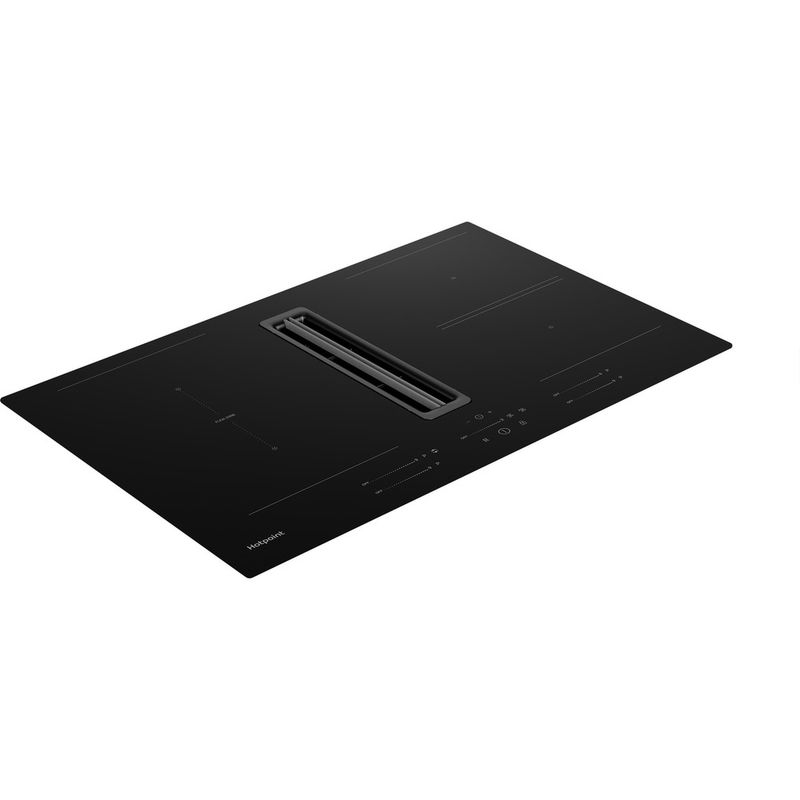 Hotpoint-Venting-cooktop-PVH802FK-Black-Perspective