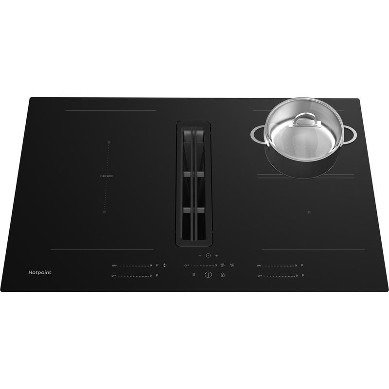 Hotpoint-Venting-cooktop-PVH802FK-Black-Lifestyle-frontal