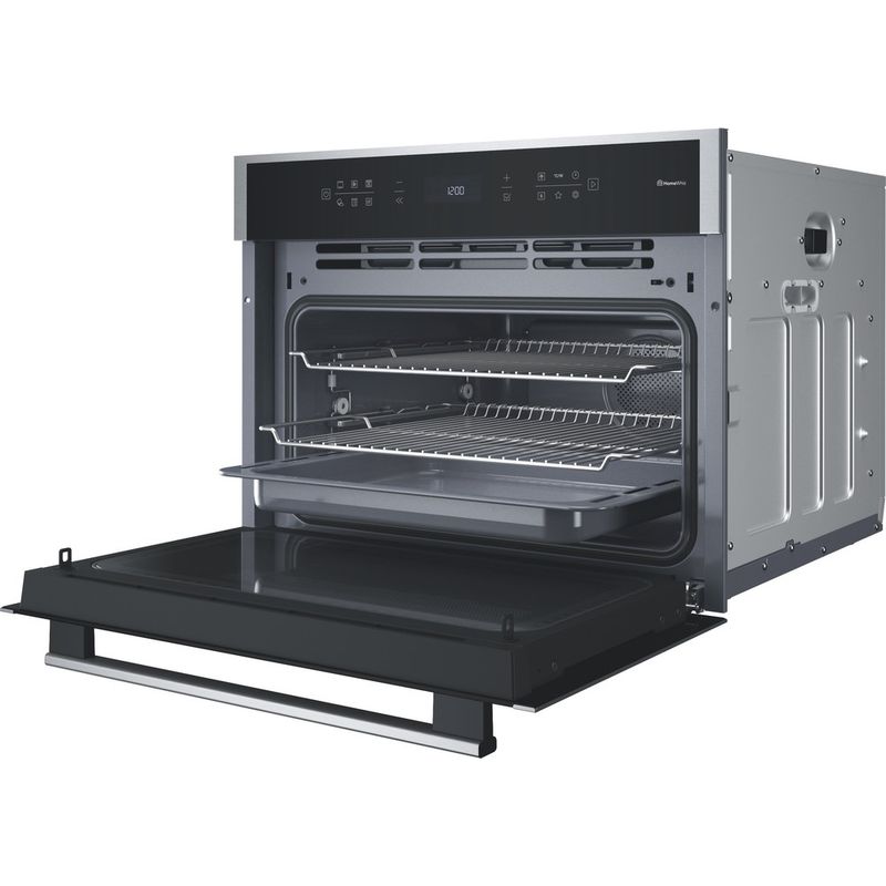 Hotpoint-Microwave-Built-in-HCW6O7HTSXUKC-Stainless-steel-Electronic-53-MW-Combi-950-Perspective-open