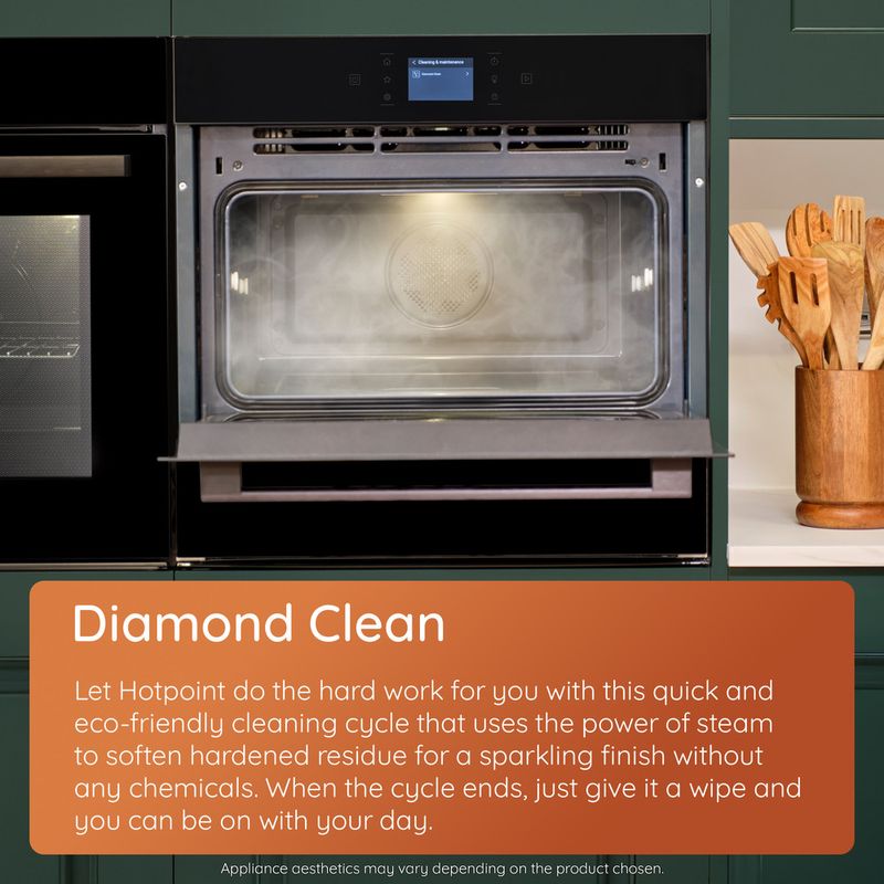 Hotpoint Microwave Built-in HCW6O7HTSBUKC Black Electronic 53 MW-Combi 950 Lifestyle detail