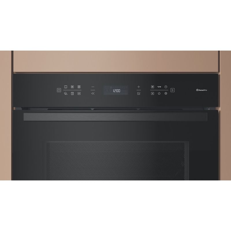 Hotpoint-Microwave-Built-in-HCW6O7HTSBUKC-Black-Electronic-53-MW-Combi-950-Control-panel