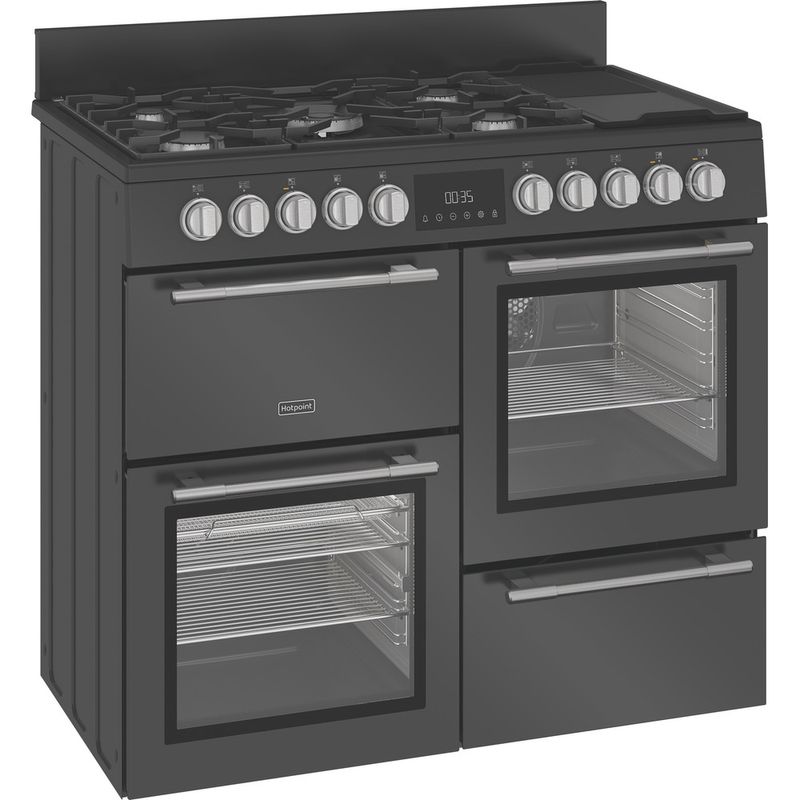 Hotpoint-Cooker-RH100FA21A-Antracite-Mixed-Perspective