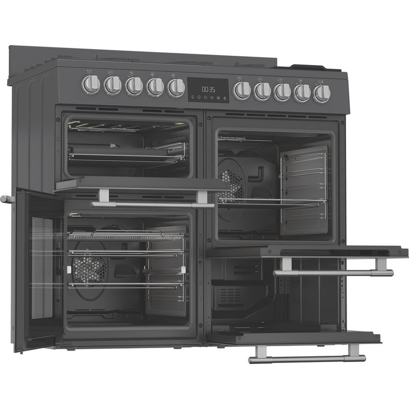 Hotpoint-Cooker-RH100FA21A-Antracite-Mixed-Perspective-open