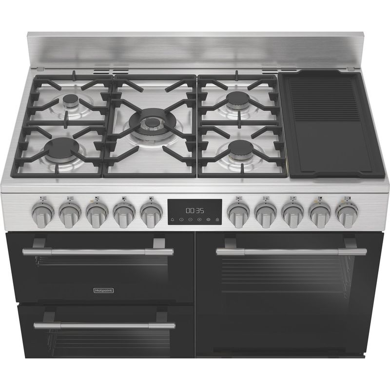 Hotpoint-Cooker-RH100FA21BX-Inox-Mixed-Control-panel