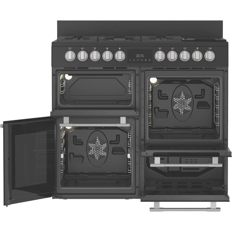 Hotpoint-Cooker-RH100FA21BB-Black-Mixed-Frontal-open