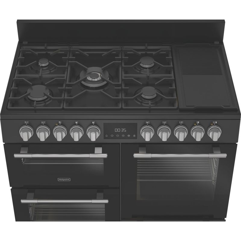 Hotpoint-Cooker-RH100FA21BB-Black-Mixed-Control-panel