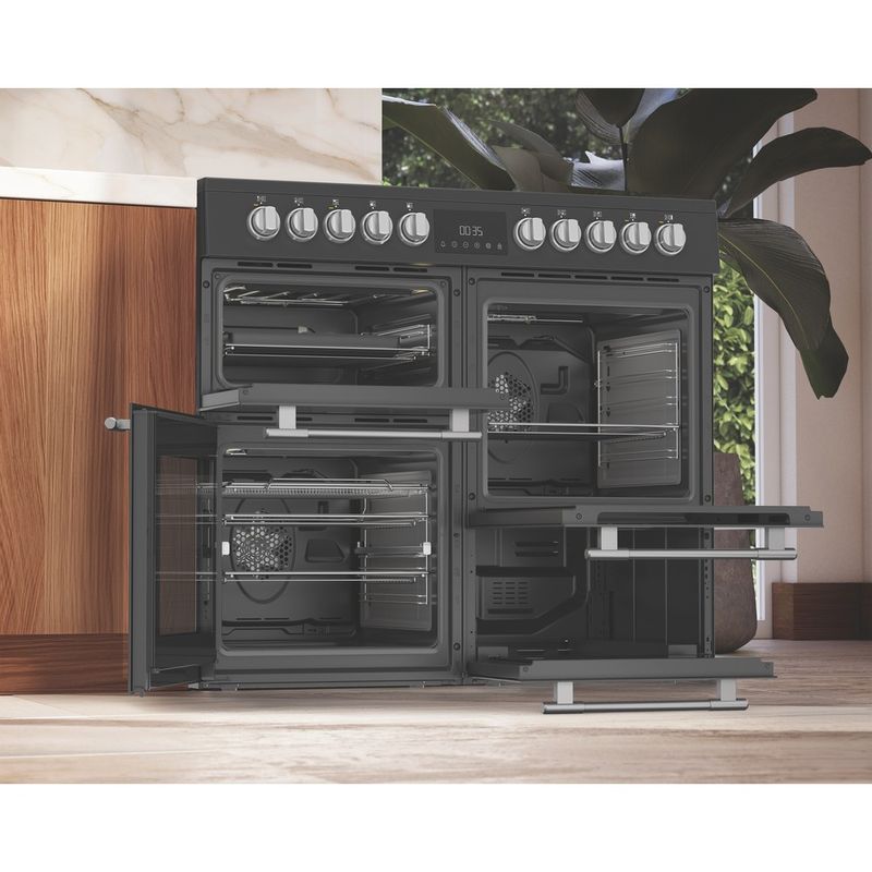 Hotpoint-Cooker-RH100CA21B-Black-Electric-Lifestyle-perspective-open