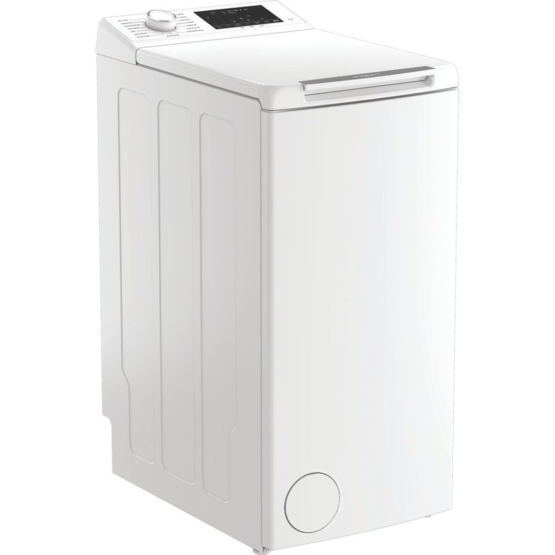 Hotpoint Washing machine Freestanding TH 721M ANTI STAIN UK White Top loader A Perspective