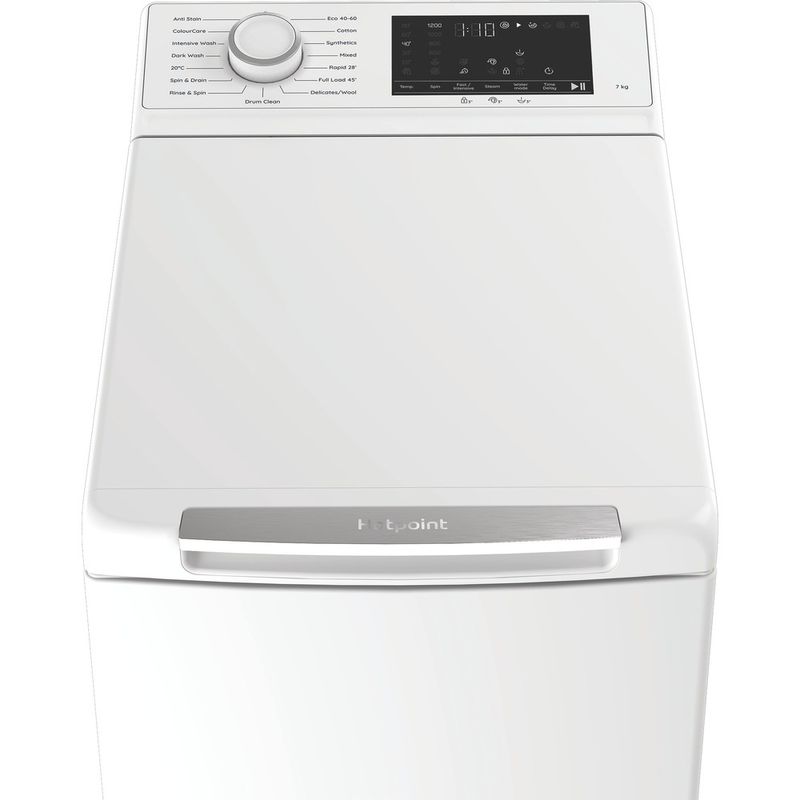 Hotpoint Washing machine Freestanding TH 721M ANTI STAIN UK White Top loader A Control panel
