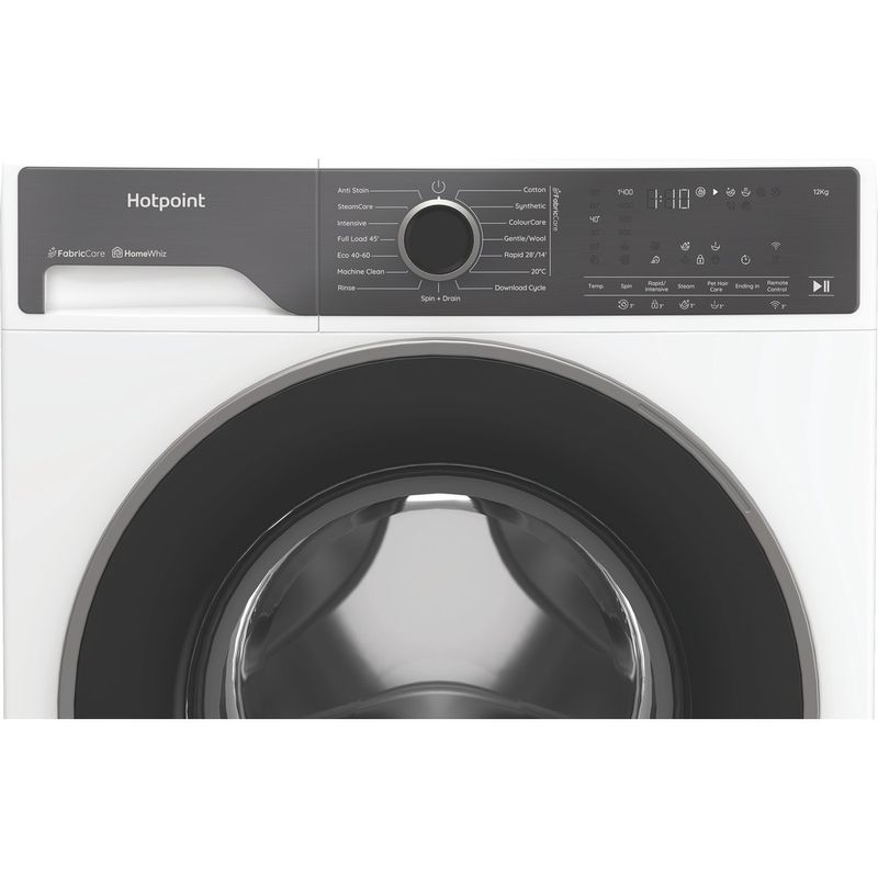Hotpoint-Washing-machine-Freestanding-HB123WWCAREUK-White-Front-loader-A-Control-panel