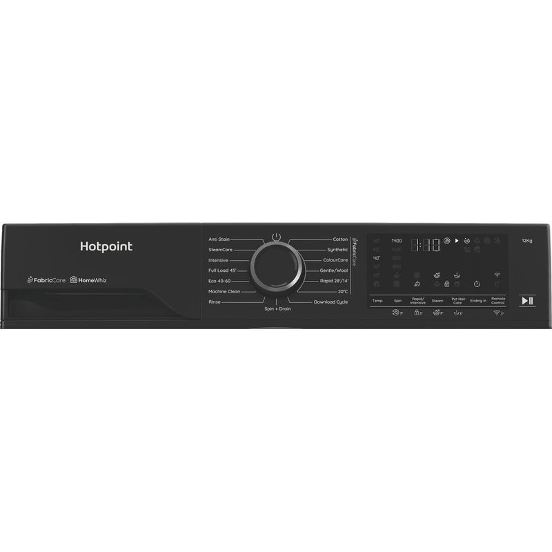Hotpoint-Washing-machine-Freestanding-HB123WBCAREUK-Black-Front-loader-A-Program