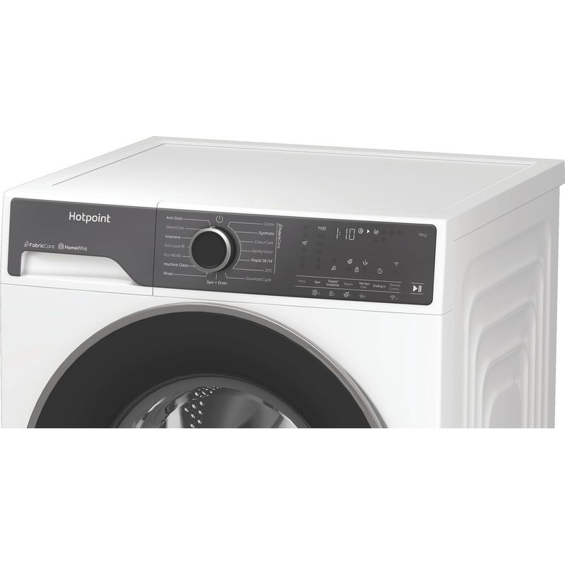 Hotpoint Washing machine Freestanding HB103WWCAREUK White Front loader A Lifestyle control panel
