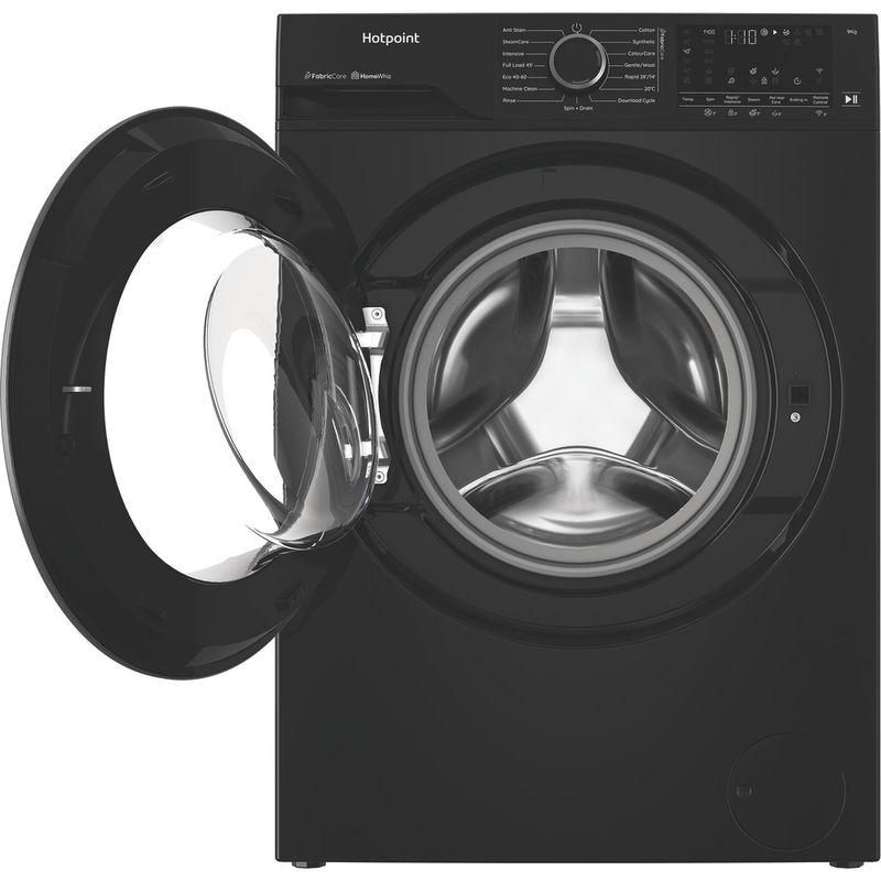 Hotpoint Washing machine Freestanding HB93WBCAREUK Black Front loader A Frontal open