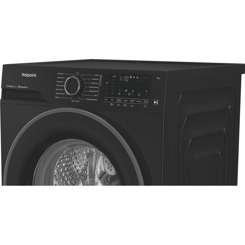 Hotpoint Washing machine Freestanding HB93WBCAREUK Black Front loader A Lifestyle control panel