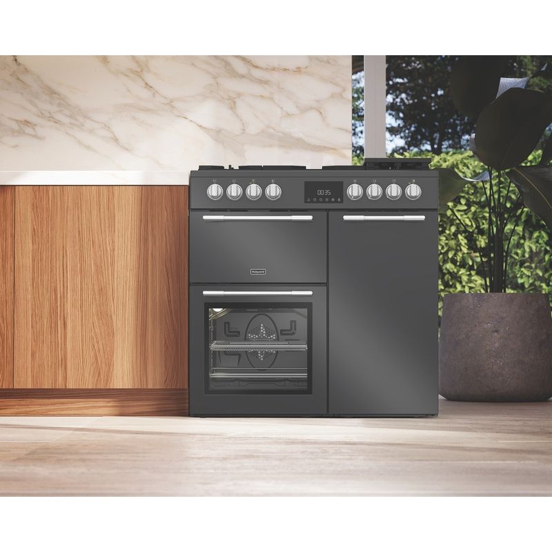 Hotpoint-Double-Cooker-RH90FA20A-Antracite-A-Lifestyle-frontal
