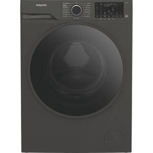 Hotpoint-Washer-dryer-Freestanding-HBD-1781G-ANTISTAIN-UK-Manhattan-Grey-Front-loader-Frontal