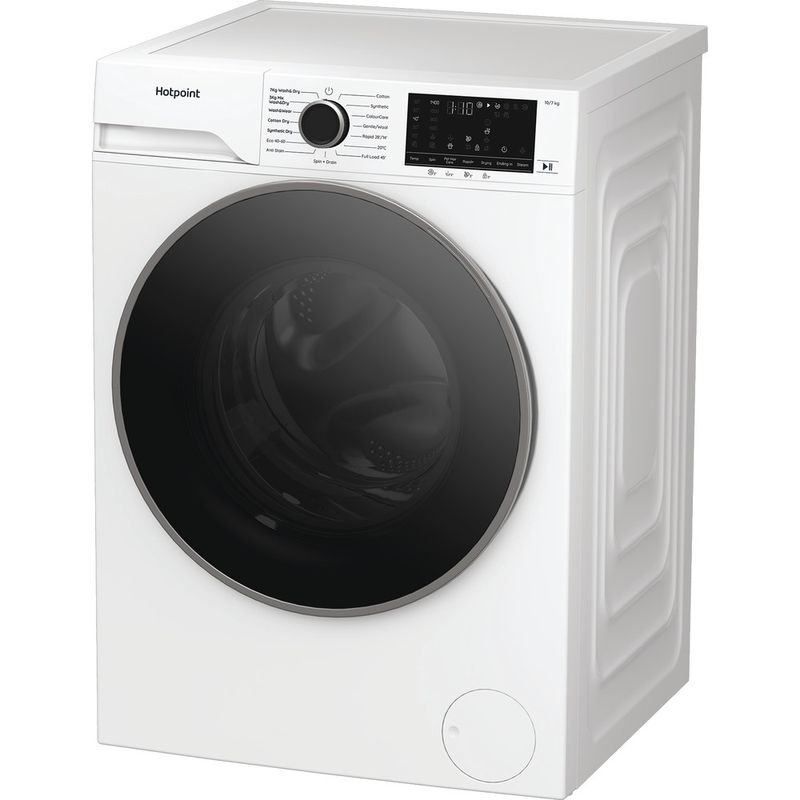 Hotpoint-Washer-dryer-Freestanding-HBD-1781-ANTI-STAIN-UK-White-Front-loader-Perspective