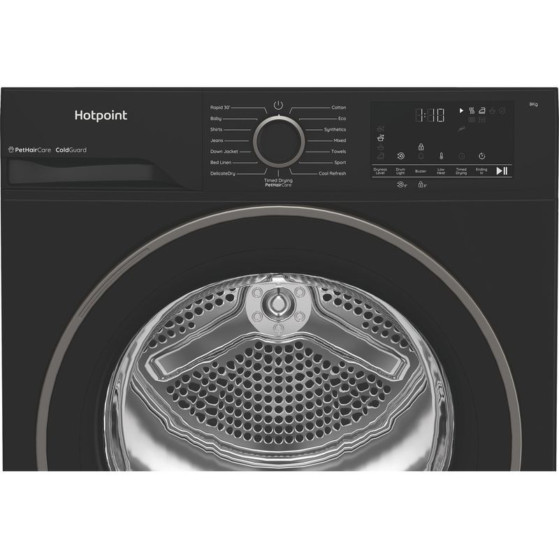 Hotpoint Dryer C HSD 83M BB UK Black Control panel