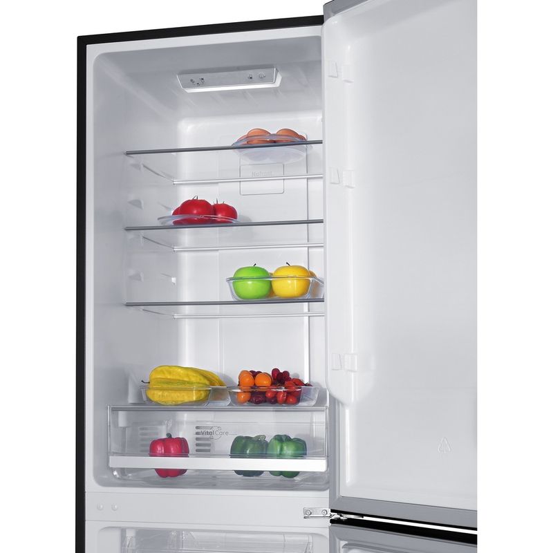 Hotpoint-Fridge-Freezer-Freestanding-HPKF-3243-XR5UK-Black-2-doors-Lifestyle-perspective