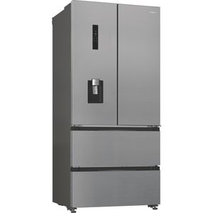 Hotpoint-Fridge-Freezer-Freestanding-HPG2-6514W-XP5UK-New-Silver-–-ARC-1035-3-doors-Perspective