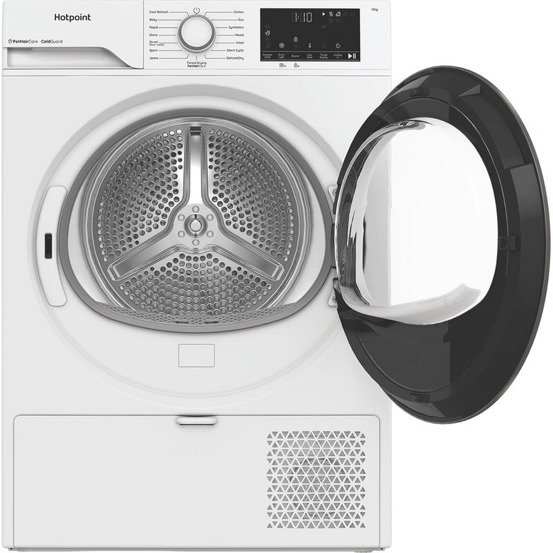Hotpoint-Dryer-C-HD-113M-WW-UK-White-Frontal-open