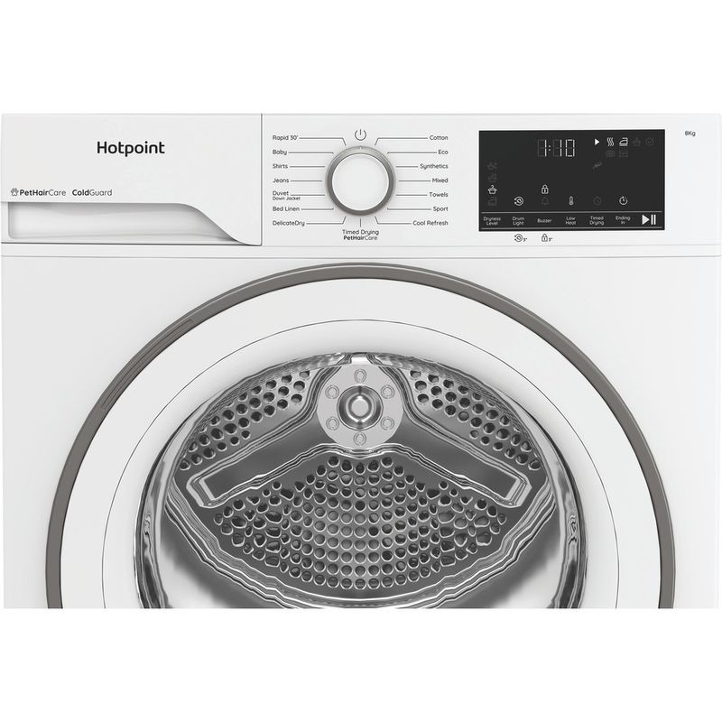 Hotpoint-Dryer-C-HSD-84M-WW-UK-White-Control-panel