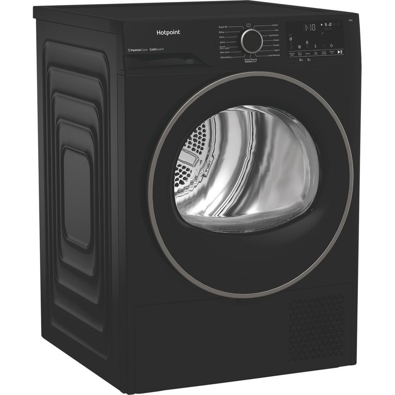 Hotpoint-Dryer-C-HSD-84M-BB-UK-Black-Perspective