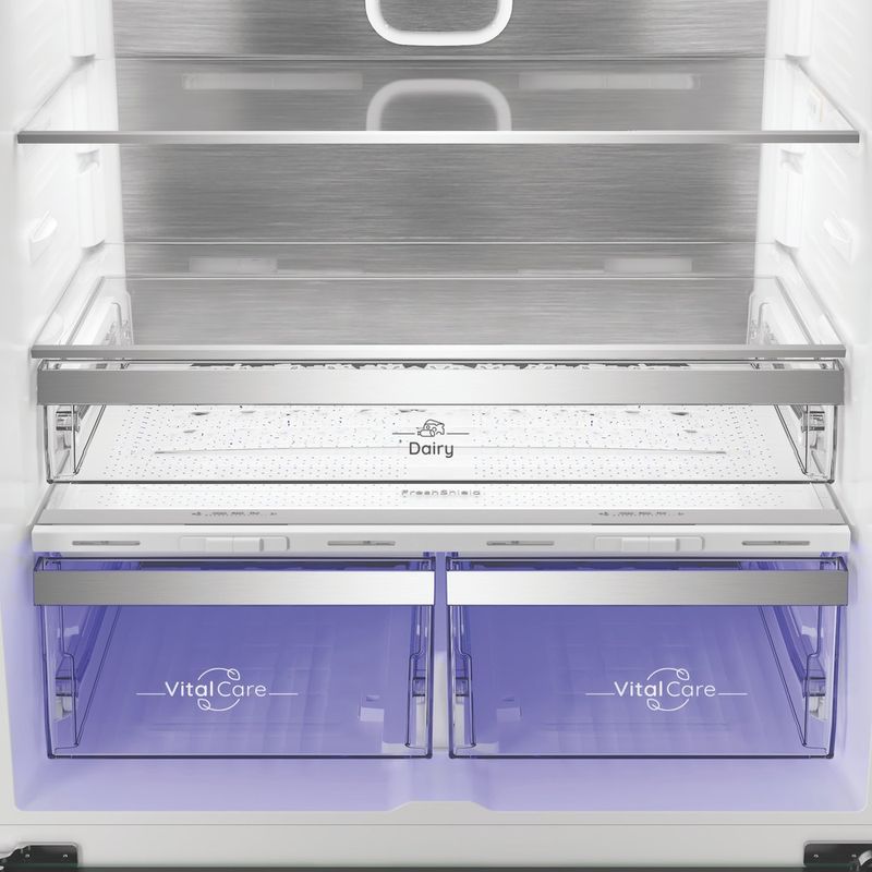 Hotpoint-Fridge-Freezer-Freestanding-HPG2-6514W-XK5UK-ARC-764-Manhattan-Gray-3-doors-Drawer