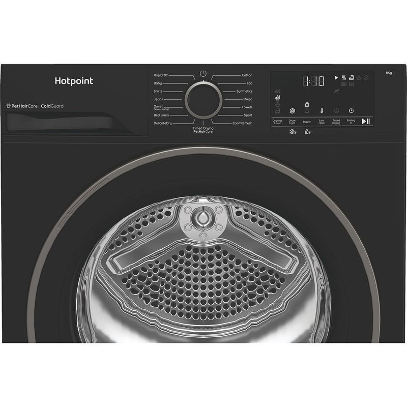 Hotpoint-Dryer-C-HSD-84M-BB-UK-Black-Control-panel