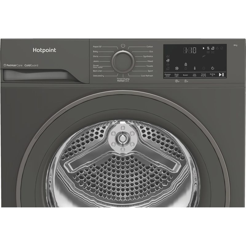 Hotpoint-Dryer-C-HSD-84M-GG-UK-Manhattan-Gray-Control-panel