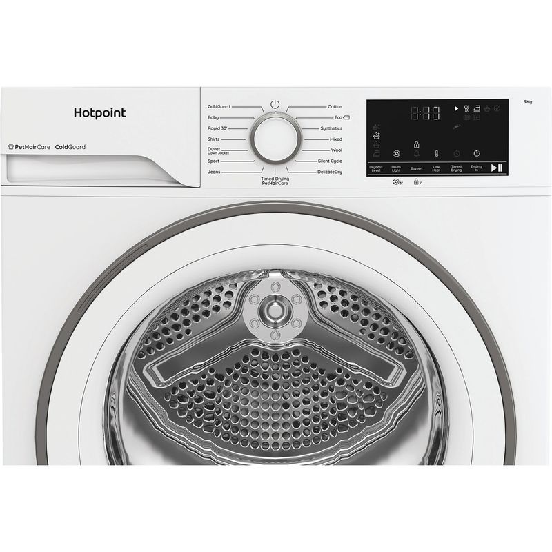 Hotpoint-Dryer-C-HD-94M-WW-UK-White-Control-panel