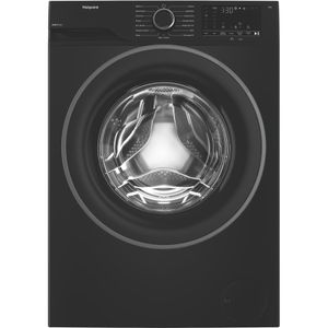 Hotpoint-Washing-machine-Freestanding-HVM842BUK-Black-Front-loader-A-Frontal