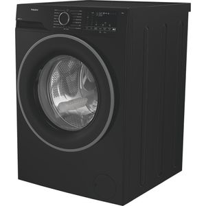 Hotpoint-Washing-machine-Freestanding-HVM842BUK-Black-Front-loader-A-Perspective