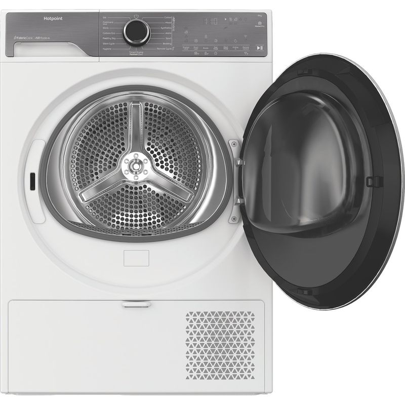 Hotpoint-Dryer-CHD96MWBSUK-White-Frontal-open