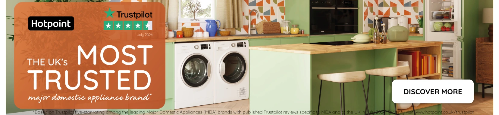 The UK's most trusted major domestic appliance brand*