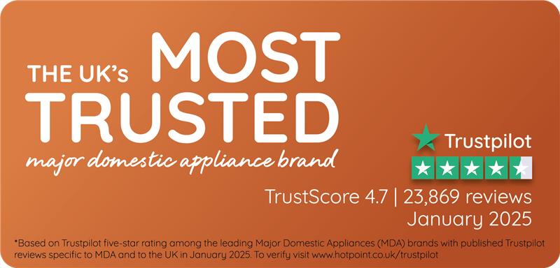 The UK's Most trusted major domestic appliances brand