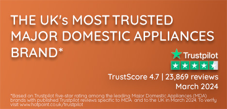 The UK's Most trusted major domestic appliances brand