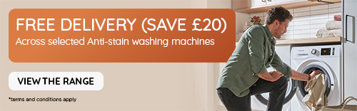 Free delivery on selected washing machines